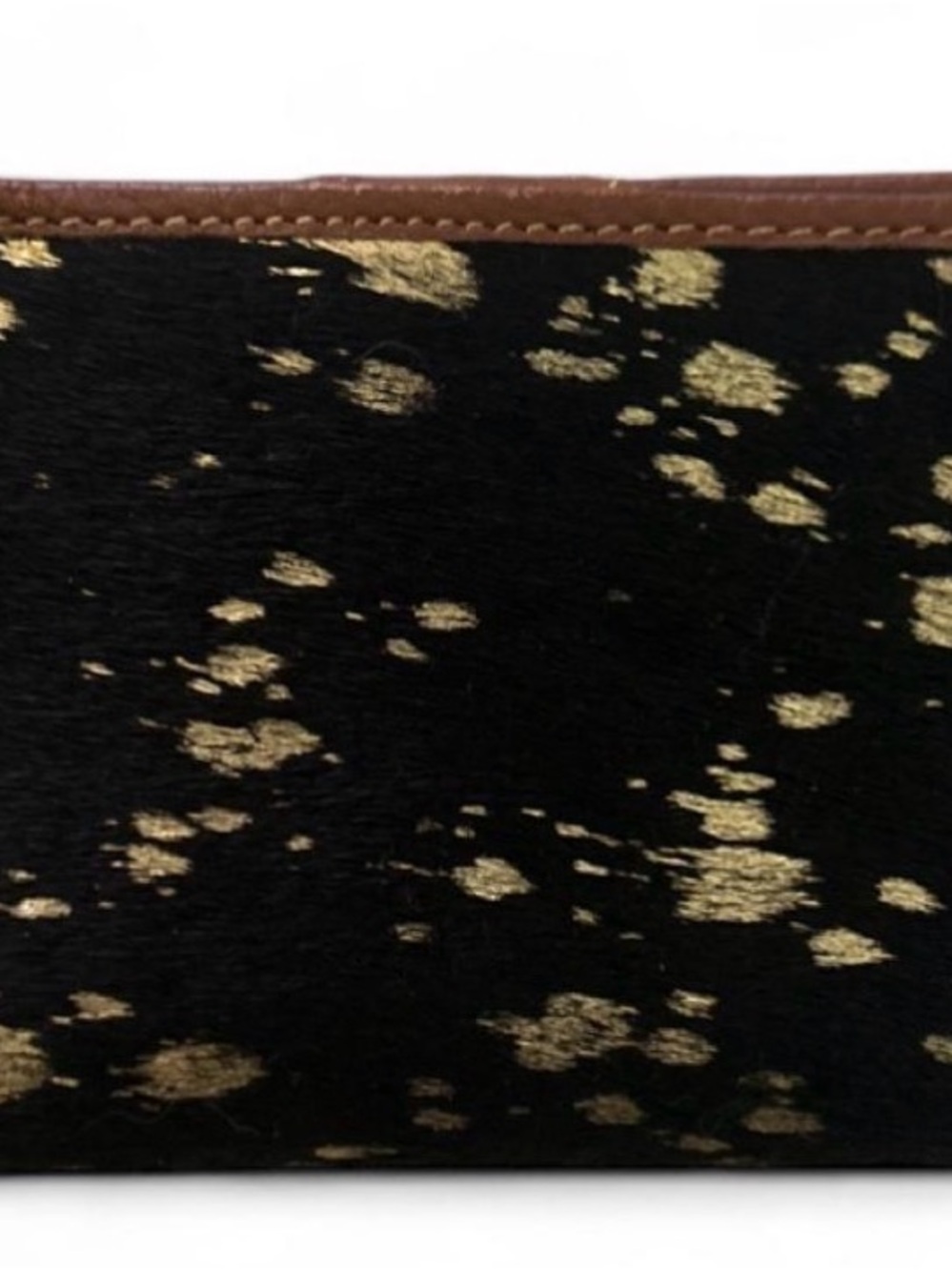 Vaan&Co Gold Fleck Black (acid wash) Hairon Wallet